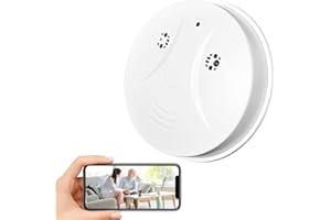 Lian.Ripple.Lian Smoke Detector Shape Hidden Camera Spy Camera Nanny Cam for Home, Office and Business Security with Wi-Fi HD 1080P Connectivity