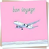 Bon Voyage Card For A Friend Or Loved One - Enjoy Your Adventure - Safe Travels - Moving, Gap Year or Travelling Card For Friend, Loved One, Partner, Relative, Colleague