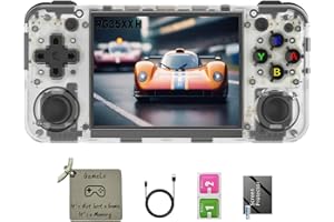 GAMELO RG35XX H, Anbernic Retro Handheld Gaming Console with 64GTF Card, Dual Joystick Design 3.5-inch HD Screen Lasts up to 8 Hours High-Capacity Battery for Better Experience (64G White)