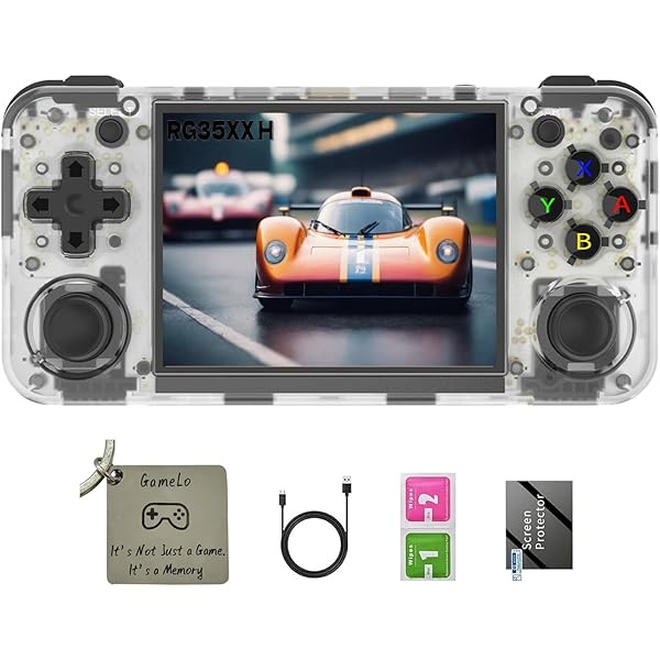 Console Rétro Portable RG34XXSP - 5490 Jeux Préinstallés - Écran IPS 3,4 Pouces - WiFi 5G, Bluetooth - Batterie 3300 MAh - 64 Go