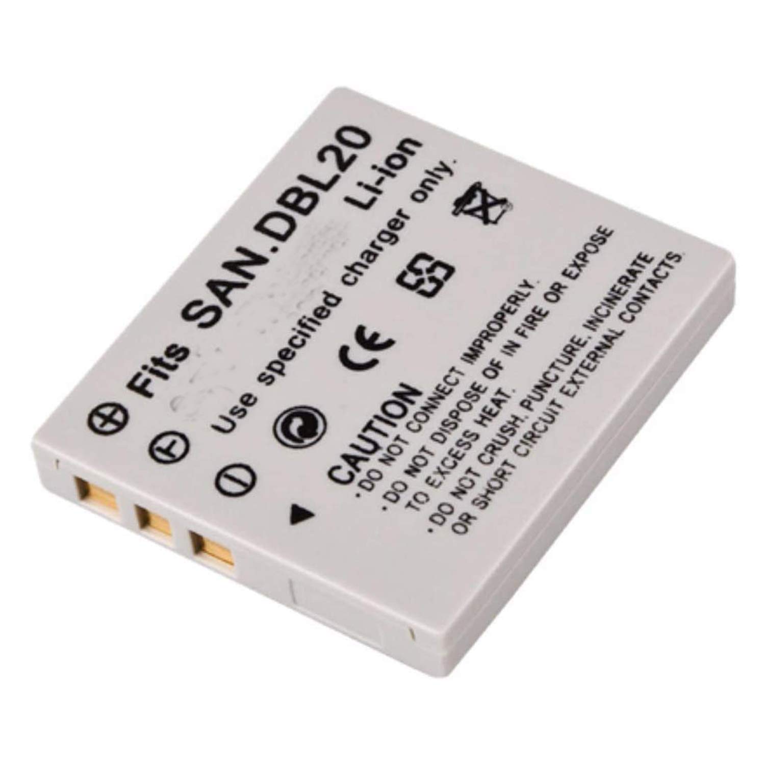 Digital Replacement Camera and Camcorder Battery for Sanyo DB-L20, XACTI DMX-C1