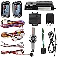 EASYGUARD EC207-M9 2 Way Car Alarm System with 1.73'' LCD Pager Display Push Start Button Remote Engine Timer Engine Start DC12V