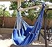 Busen Hammock Hanging Rope Chair Sky Air Hammock Swing Chair Porch Chair with Stand Cushioned Seat