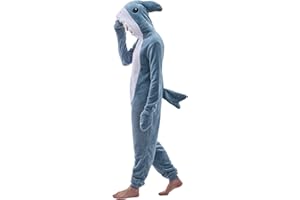 Jeyfull Unisex Adult Onesie Pajamas Animal One Piece Snug Fit Halloween Costume Sleepwear Homewear