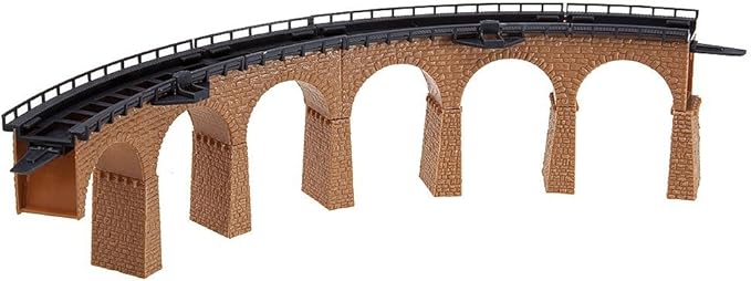 n scale curved bridge