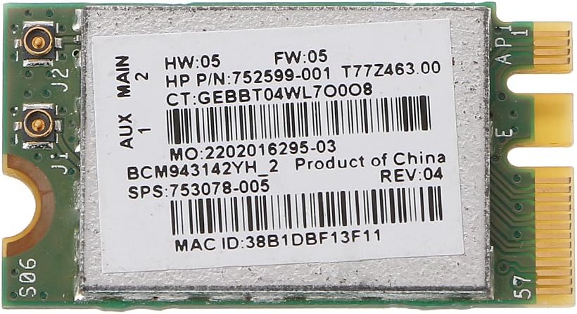 Chenggong Chg New BCM943142Y 802.11b/g/n Bluetooth 4.0 WLAN 150Mbps NGFF Wireless Wifi Card