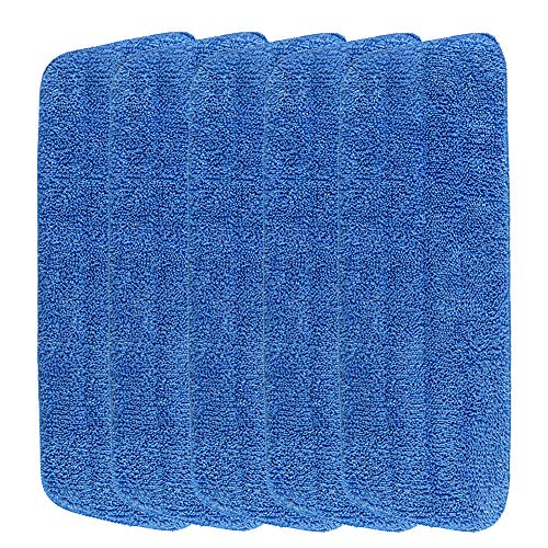 5 Pack Microfiber Spray Mop Replacement Head Damp Mop Cleaning Pad Mop Head Refills Easy Cleaning Mop Head Replacement