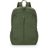 Convgo Small Hiking Backpack 20L Packable Casual Daypack, Dark Green | Lightweight Foldable Travel Compact Rucksack for Camping Outdoor for Women Men