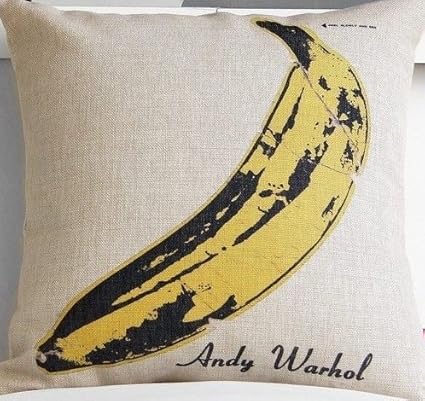 Banana Ever Andy Warhol Pop Art Decorative Pillow Case Cover