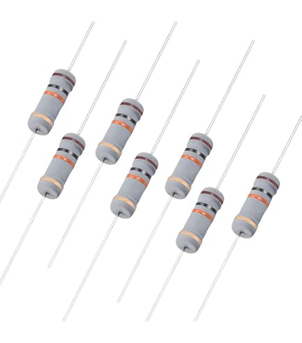 EDGELEC 100pcs 91 Ohm Resistors - 1/2W Metal Film Fixed Resistor, ±1% Tolerance For Electronics Projects