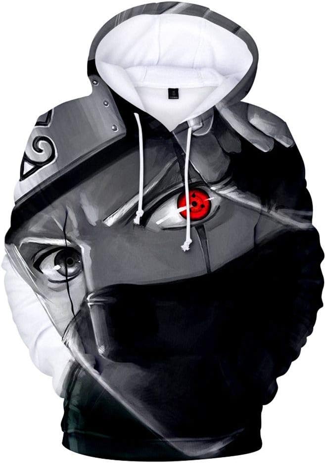 Siawasey Anime Naruto Hoodie Sasuke Kakashi Jacket Hoody Pullovers Sweatshirt Fleeces Costume