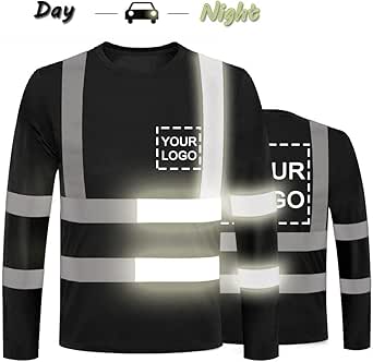 Amazon.com: YOWESHOP High Visibility Reflective Safety T-Shirts