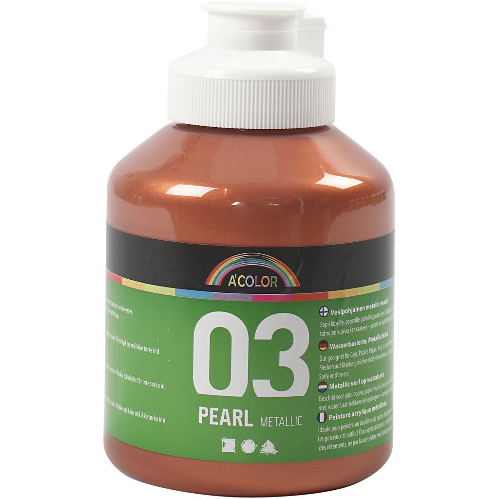A-Color 32226 Acrylic Paint, copper, 03 - metallic, 500ml