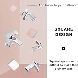 Funime Bathroom Sink Mixer Tap with Waterfall Spout Chrome Brass 1 Hole view 4