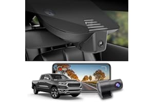 Fitcamx 4K Front and Rear Dash Cam Adapts for RAM 1500 (Model B) 2019-2024 Rebel Big Horn Laramie TRX Classic, OEM Factory Lo