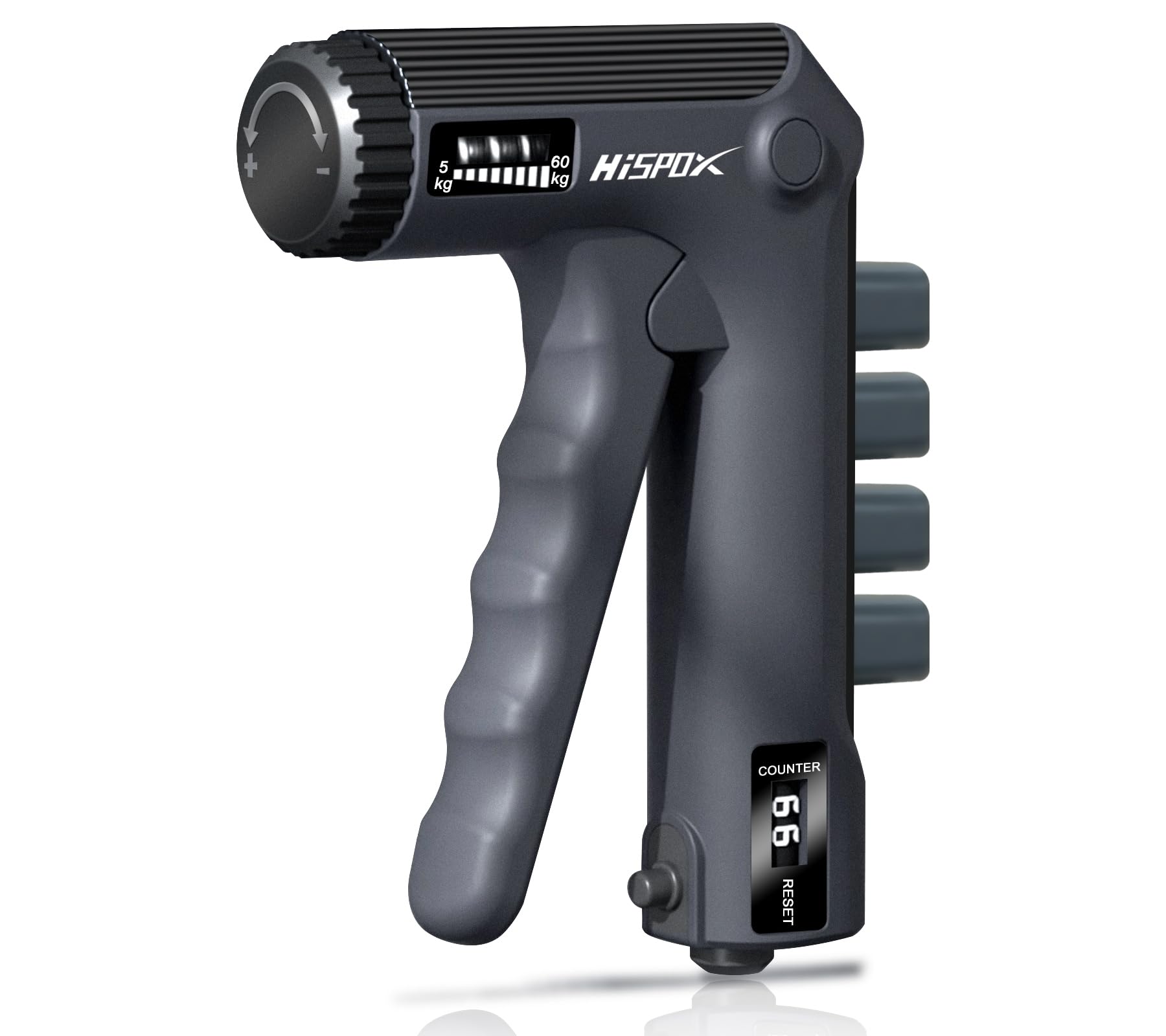 Hand Grip Strengthener, Adjustable Resistance 22-132Lbs (10-60kg), Grip Strength Trainer, Non-Slip Gripper Forearm Strengthener for Musicians, Athletes