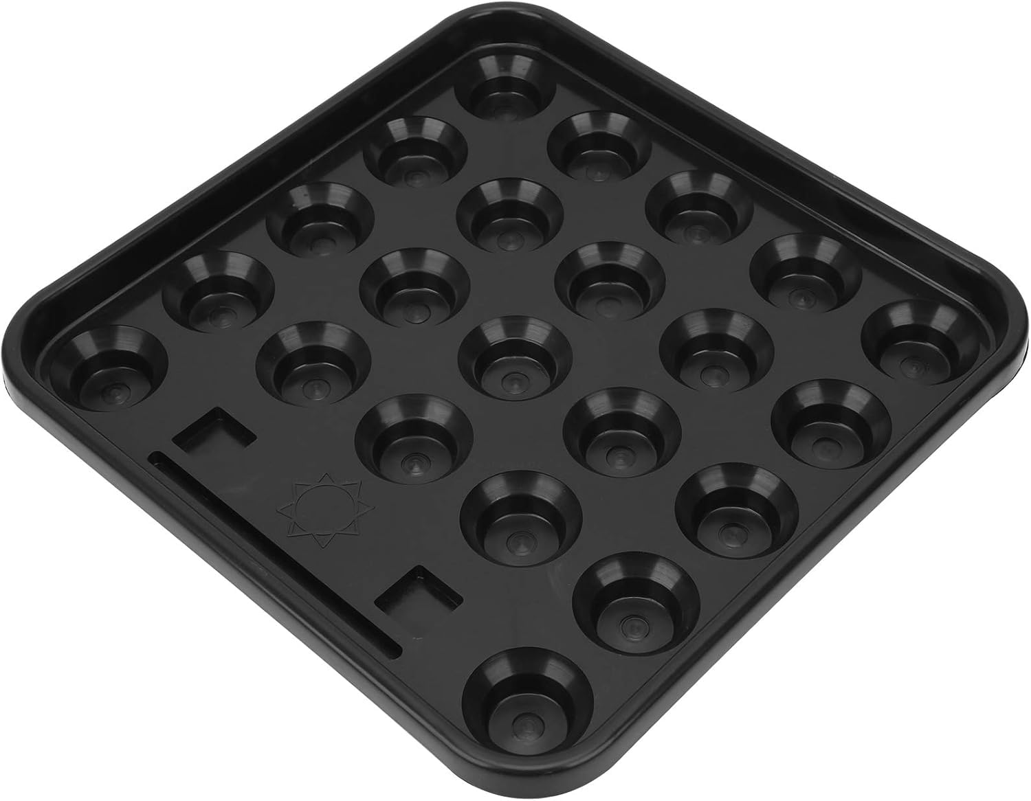 Sinsilvie Snooker Pool Ball Tray,Hard Plastic 22 Holes,Billiards Snooker Balls Box,Snooker Billard Pool Ball Accessories