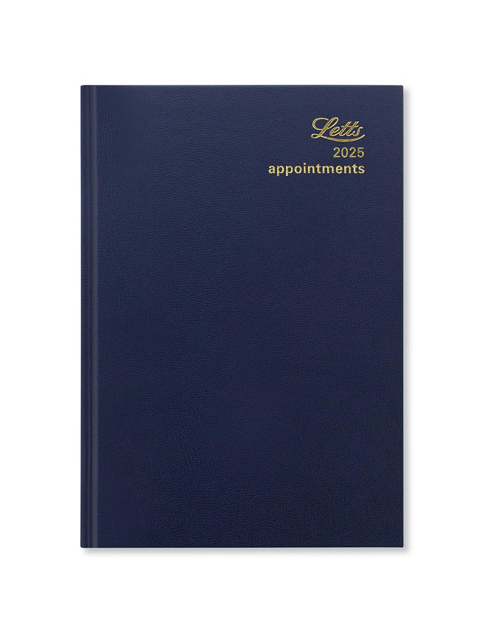 Letts of London Standard A5 day to a page 2025 diary - blue