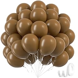 Brown Balloons 12 inch, Brown Latex Balloons 50pcs