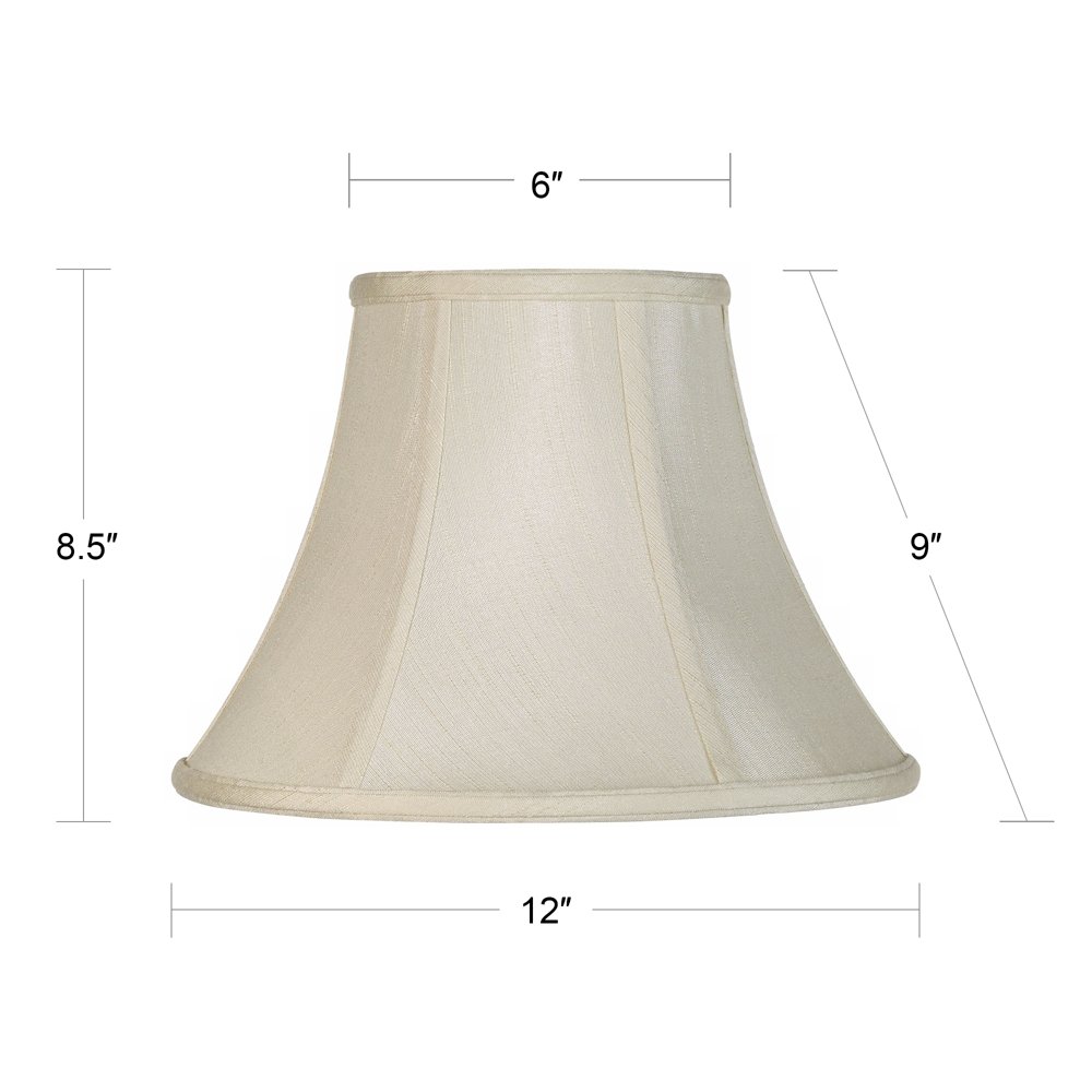 Imperial Collection Creme Bell Lamp Shade 6x12x9 (Spider)