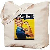 CafePressCafePress Rosie The Riveter Tote Bag Natural Canvas Tote Bag, Reusable Shopping Bag