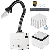 BAOSHISHAN Solder Fume Extractor 100W Strong Suction Soldering Smoke Absorber with 3 Stage Filter for Welding, Smoke Absorpti