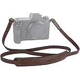 MUZIRI KIINOKOO Genuine Leather Camera Neck Shoulder Strap - Vintage Leather Shoulder Strap for Most of Digital Cameras