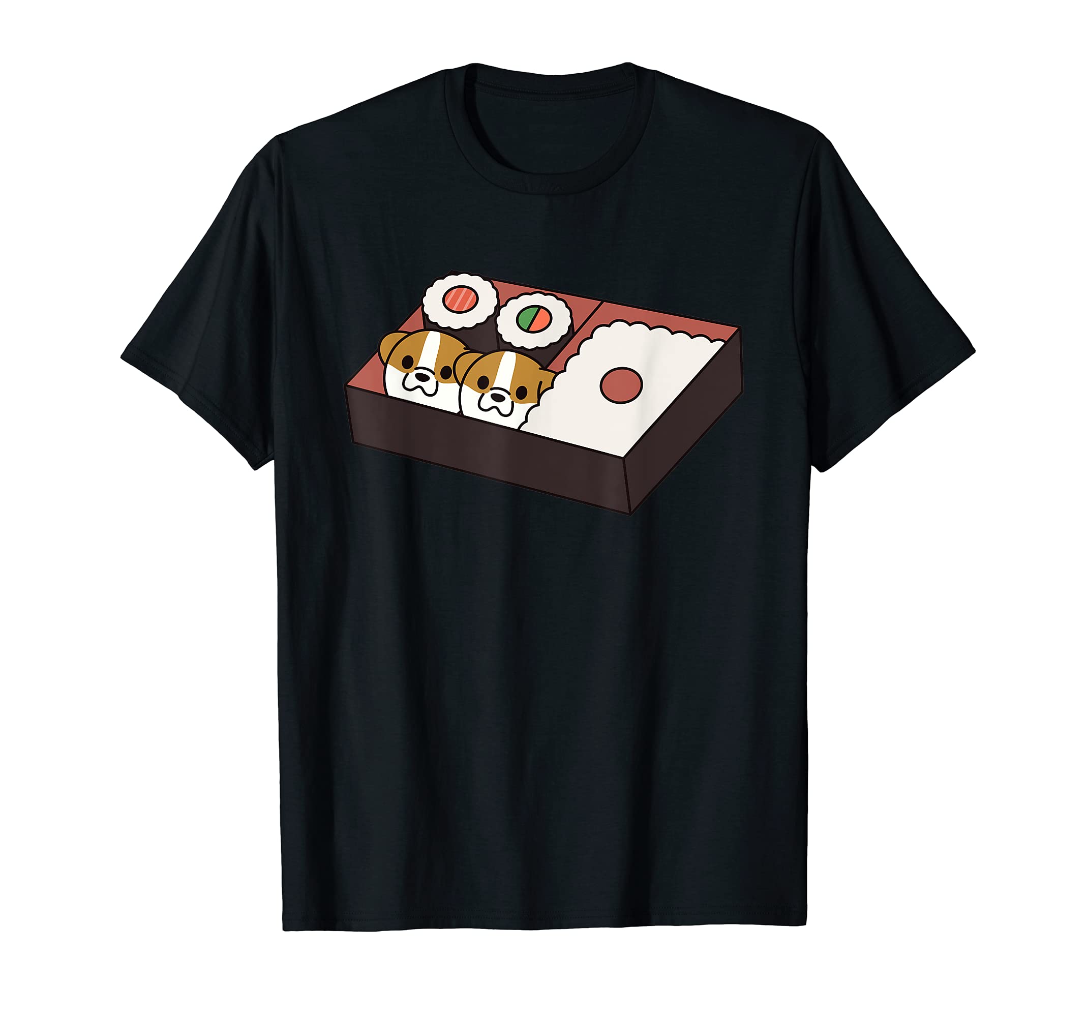 Sushi Bento Box English Bulldog Dog T-Shirt