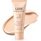 LUXE Color Foundation for Women, Color Changing Foundation | Hyaluronic Acid &amp; Vitamin E, Creates Flawless Skin, Perfectly Blends with Your Complexion, SPF50++, 30 ML