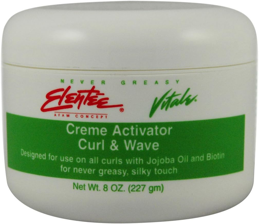 Elentee Curl Activator Cream 8 oz. (Pack of 2)