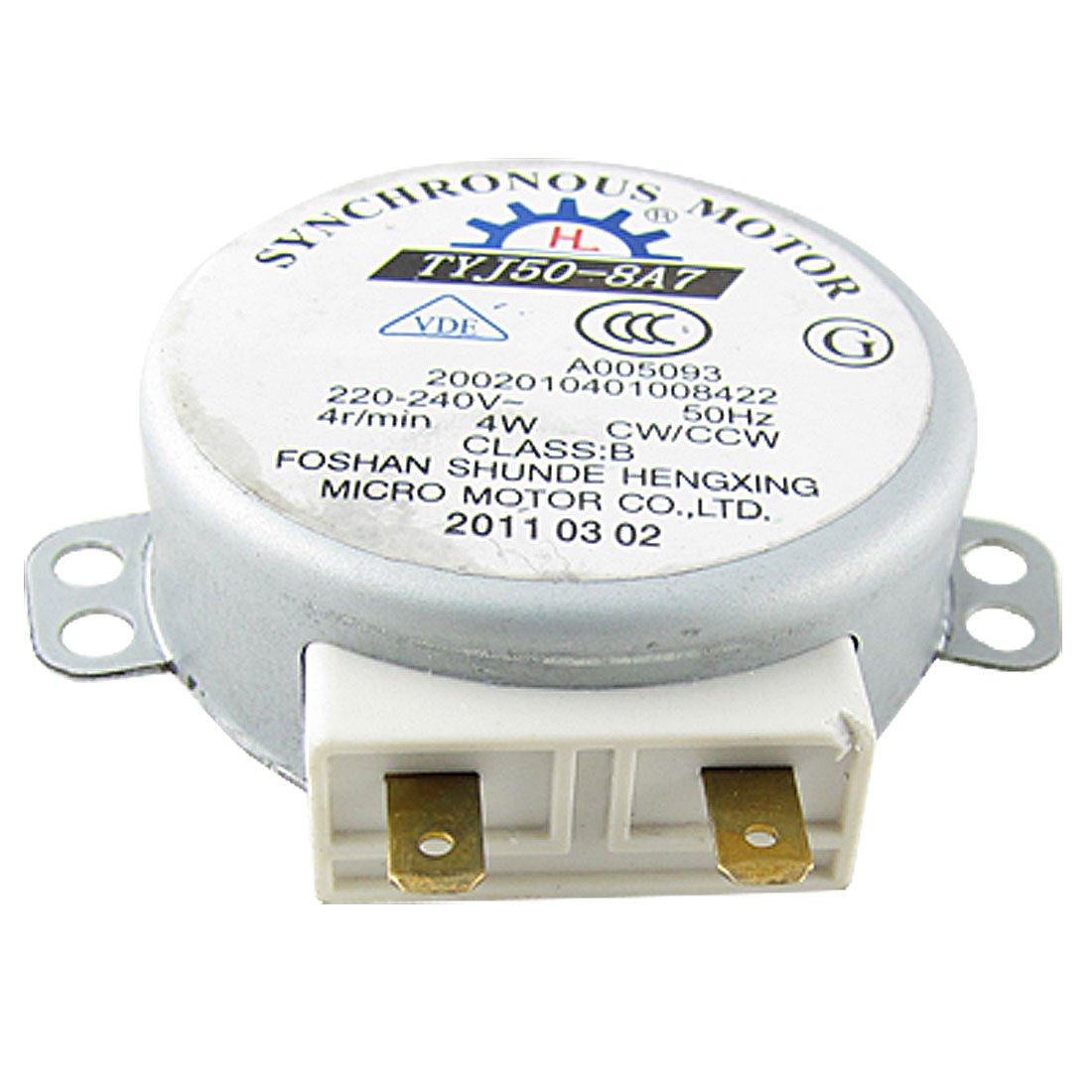 Sourcingmap Microwave Oven Turntable Synchronous Motor 4W AC 220-240V 4RPM CW/CCW