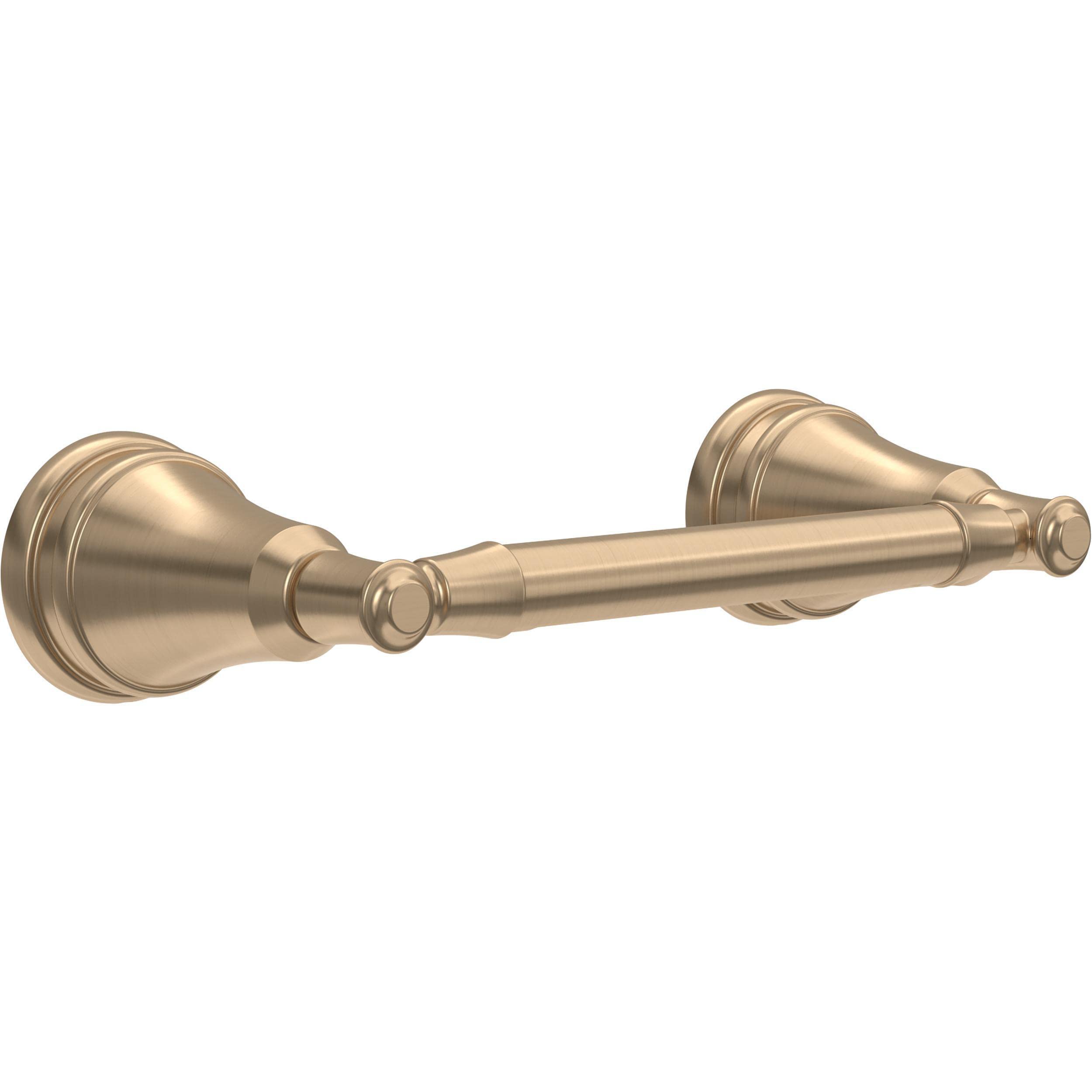 Photo 1 of Delta Mylan (1-Pack) Toilet Paper Holder Champagne Bronze Pivoting Tissue Roll Rod, Organization and Storage, Wall Mounteded Gold Bathroom Accessories MYN50-CZ