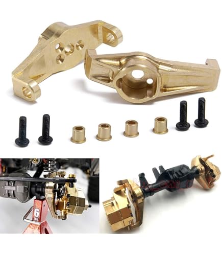 4 Jantes Hexagonales 12mm En Laiton Pour Traxxas TRX-4 - Épaisseur 10mm - Neuf Integy
