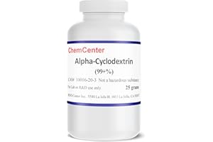 ChemCenter Alpha-Cyclodextrin, High Purity Powder, 99% min., 25 Grams