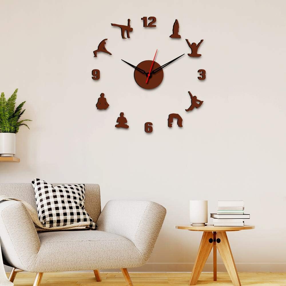 Buy WallMantra Yoga Designer Big Size 3D Infinity Wall Clock (Size 24
