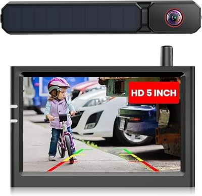 AUTO-VOX Solar Wireless Reversing Camera Kit HD Night Vision IP69K Waterproof