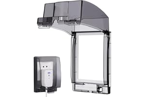 PRETYZOOM Flip Type Weatherproof Adhesive Outlet Cover Socket Box for Indoor Bathroom and Outdoor Electrical