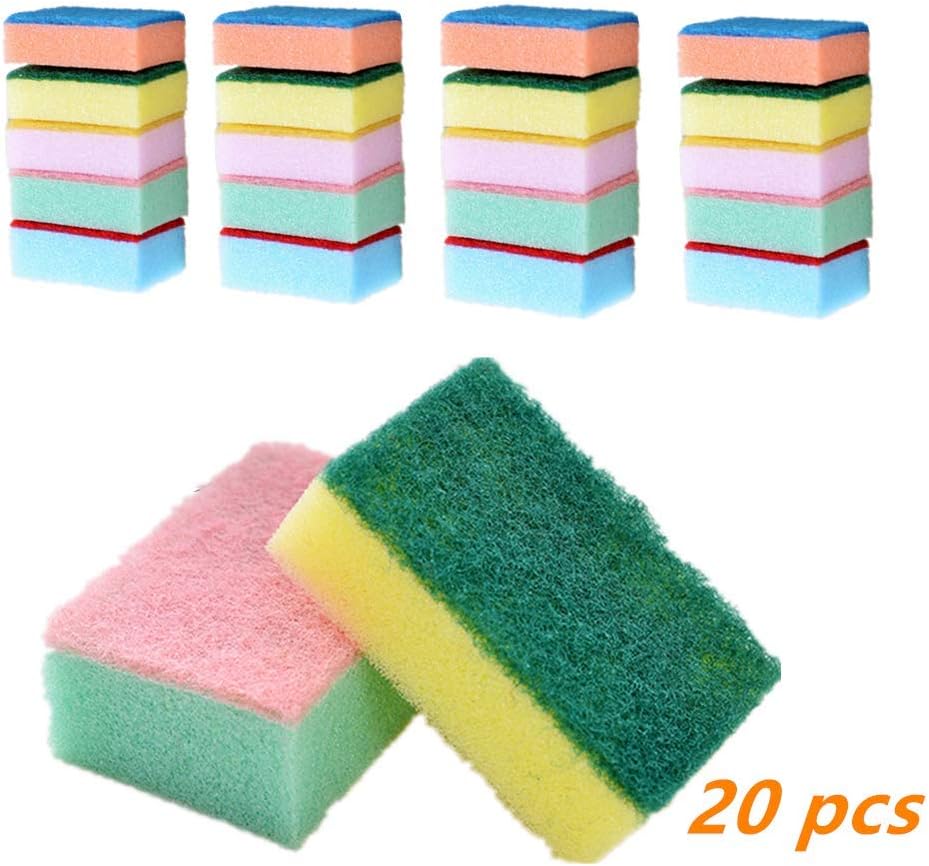 AOFITEE Kitchen Dishwashing Sponges, HeavyDuty Cleaning Scrub Sponges