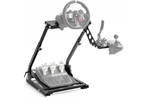 Dardoo Foldable Racing Steering Wheel Stand Upgrade Fit for Logitech G920 G923, for Thrustmaster T80 T128 T150 T248, Not Incl