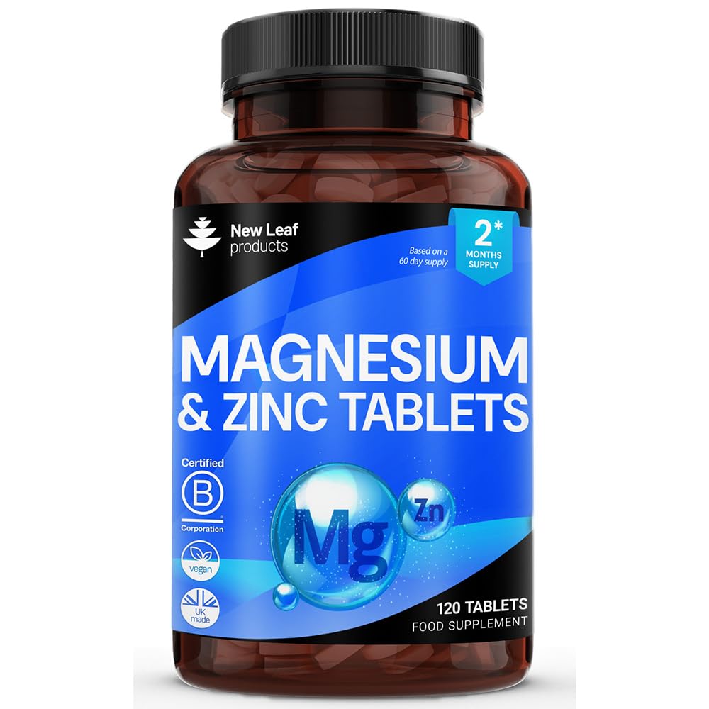 Magnesium Supplements 516mg - 120 Magnesium Tablets Supports Muscle Bone Health, Energy - High Strength Supplements Easy to Swallow Sleep Supplement (not Capsules) Vegan, UK Made