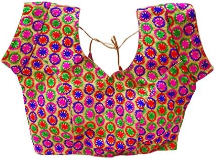 Peegli Indian Embroidered Saree Blouse Ethnic Designer Crop Top New Padded Choli
