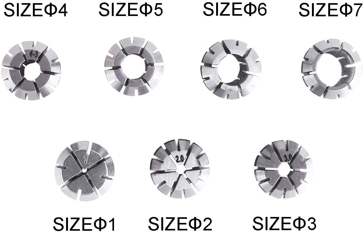 SainSmart Genmitsu 7Pcs ER11 Spring Collet Set for CNC Engraving Milling Lathe Tool 1.0mm-7.0mm - Image 3