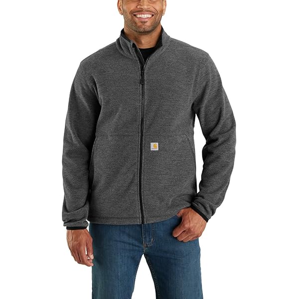 IZOD Men's Performance Shaker Fleece Jacket Outerwear, Asphalt
