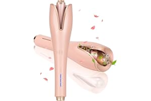 FALLMIST Automatic Curling Iron,Specialty Auto Hair Curler, with 4 Temperature Displays,Fast Heating,Anti-Scald,Anti-Knotting,Automatic Shut-Off, Dual Voltage, Automatic Curling Iron for Hair Styling-1