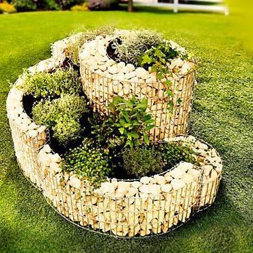 Brast – Gavión-espiral de plantas aromáticas, 110 x 90 cm, 4 mm ...