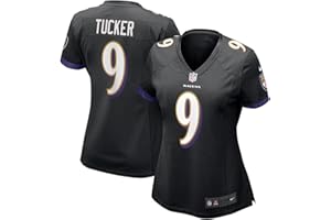Nike Justin Tucker Baltimore Ravens NFL Women's Black Alternate On-Field Game Day Jersey