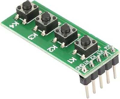 Garosa 4 Key Push Button Switch Module 4 Channel Relay Control Board Arduino DIY