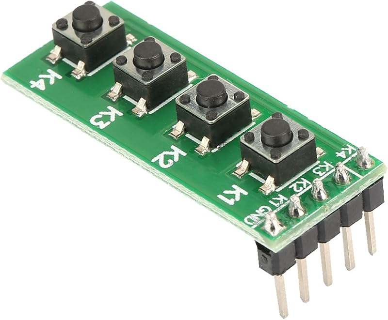 Garosa 4 Key Push Button Switch Module 4 Channel Relay Control Board Arduino DIY