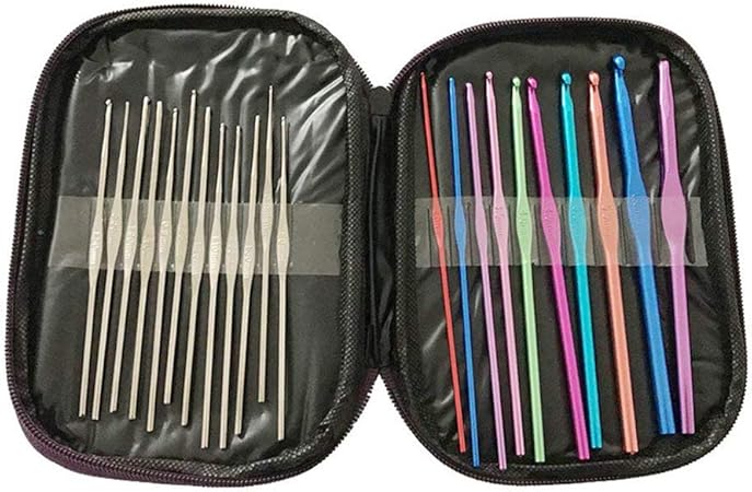 Ogquaton Aguja de Ganchillo de Lana Ganchos de Ganchillo de Aluminio