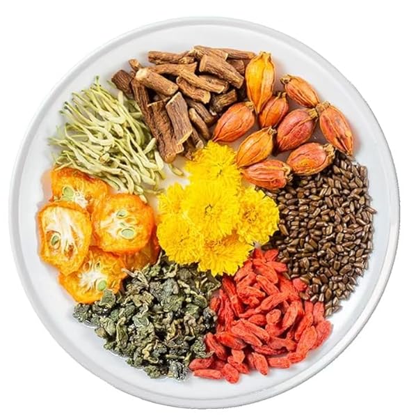 NATURAL DANDELION WOLFBERRY TEA, SUPPORTS KIDNEYS & LIVER HEALTH WITH A NATURAL BLEND OF SEVEN HERBAL INGREDIENTS 12 COUNT (120G)